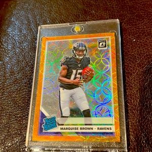 Marquise Brown 2019 Panini Optic Rated Rookie #162 Orange Scope 59/79 RC